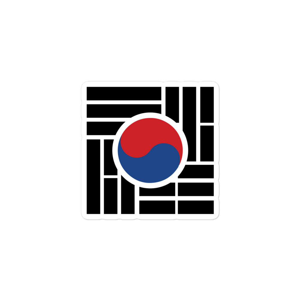 "Korean flag" Bubble-free stickers