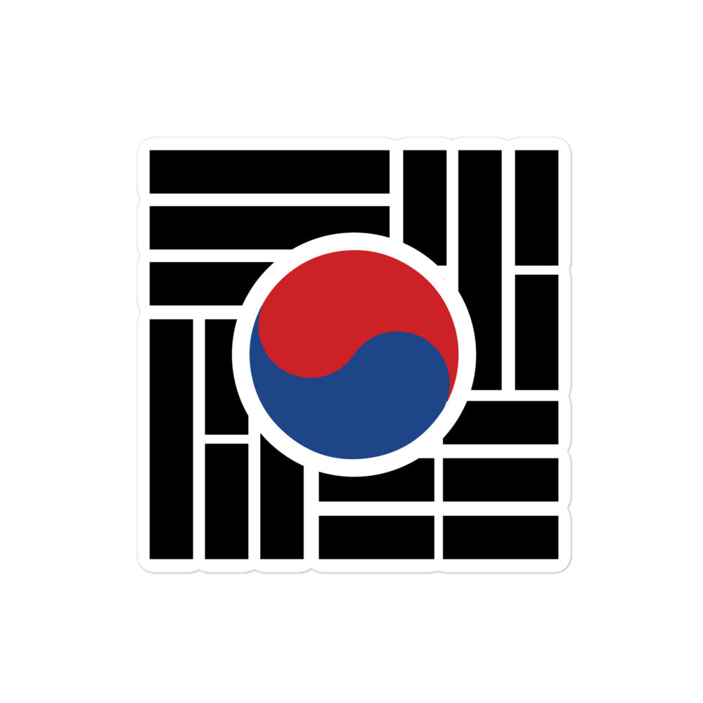 "Korean flag" Bubble-free stickers