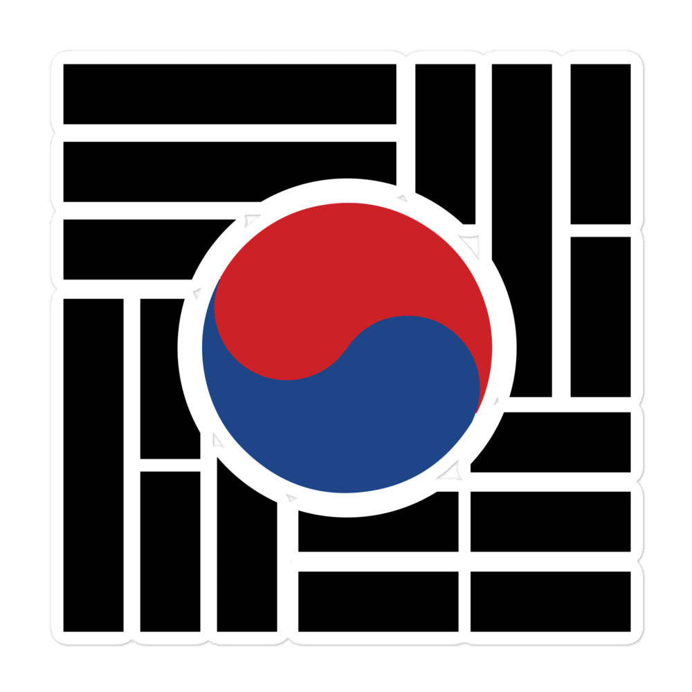 "Korean flag" Bubble-free stickers