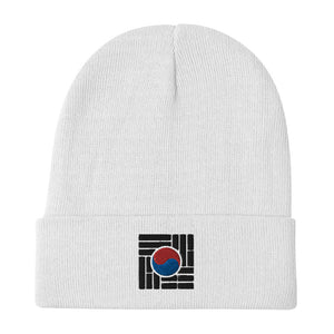 "Korean Flag" Embroidered Beanie