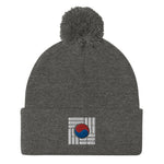 Load image into Gallery viewer, &quot;Korean Flag&quot; Pom-Pom Beanie
