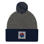 Load image into Gallery viewer, &quot;Korean Flag&quot; Pom-Pom Beanie
