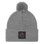 Load image into Gallery viewer, &quot;Korean Flag&quot; Pom-Pom Beanie
