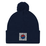 Load image into Gallery viewer, &quot;Korean Flag&quot; Pom-Pom Beanie
