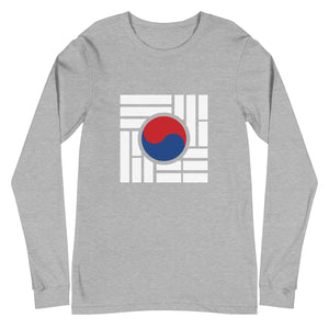 "Korean Flag" Unisex Long Sleeve Tee