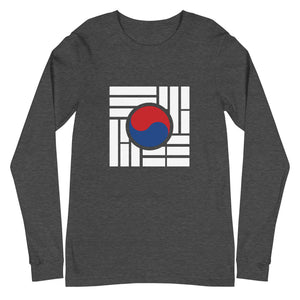 "Korean Flag" Unisex Long Sleeve Tee