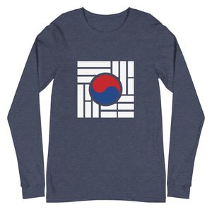 "Korean Flag" Unisex Long Sleeve Tee