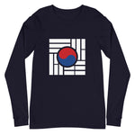 Load image into Gallery viewer, &quot;Korean Flag&quot; Unisex Long Sleeve Tee
