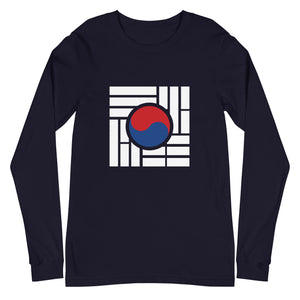 "Korean Flag" Unisex Long Sleeve Tee