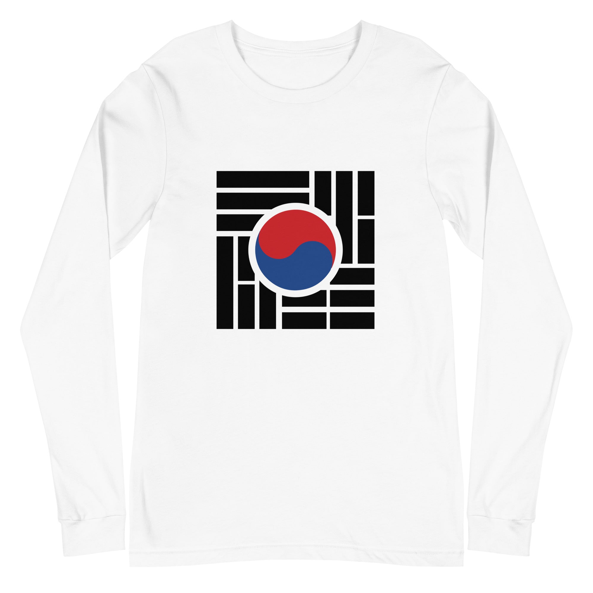 "Korean Flag" Unisex Long Sleeve Tee